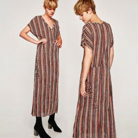 Zara Dresses & Skirts - Zara Trafaluc Striped Dress